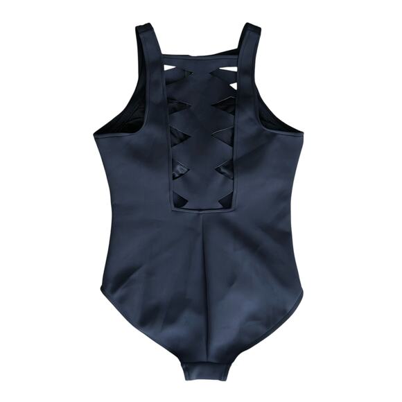 Magicsuit Neoprene Cut Out One Piece Zipper Black Size 10 - Picture 3 of 9